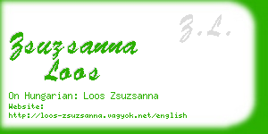 zsuzsanna loos business card